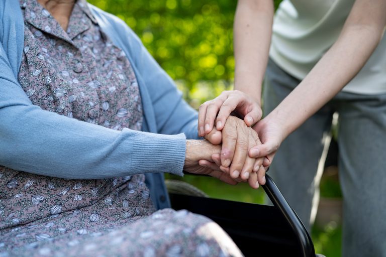 vecteezy caregiver holding hands asian elderly woman patient help